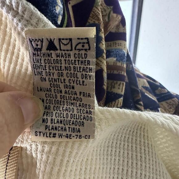 Vintage Studio Ease Maxi Dress Thermal Waffle Knit Top Boho Art Cottage NWT Sz16 - Picture 15 of 15